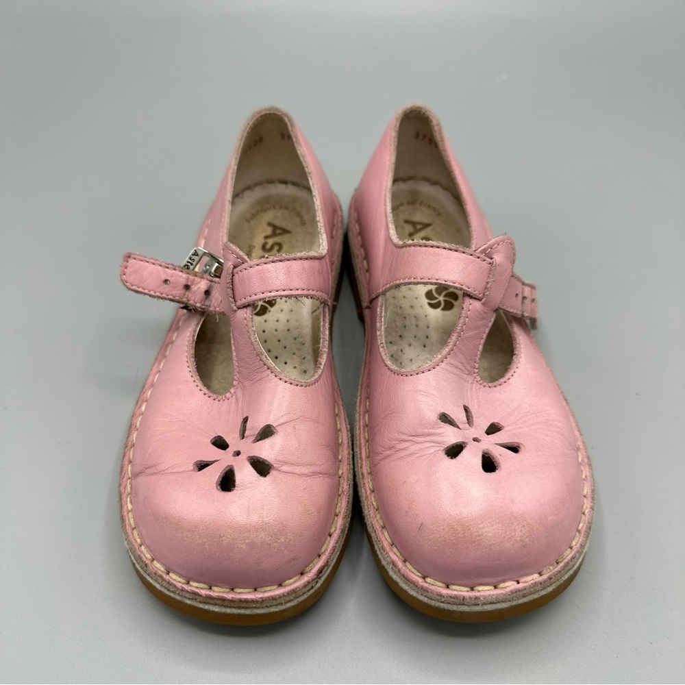 ASTER Pink Soft Leather Mary Janes Girls Shoes EU Size 31 US 13.5 made in France